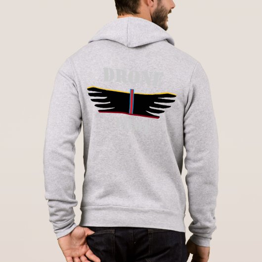 Drone Aviator fleece jogger Hoodie (Achterkant)