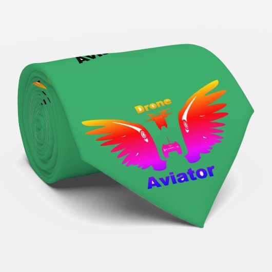 Drone Aviator Stropdas (Opgerold)