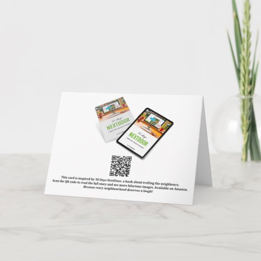 Drone Bezorging Kerst Wenskaart 2024 Feestdagen Kaart (Achterkant)