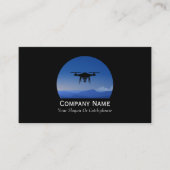 Drone bij zonsondergang visitekaartje (Voorkant)