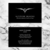 Drone Business Pilot Fotografie Cool Black Visitekaartje