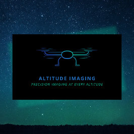 Drone Business Pilot UAV Fotografie Zwart Visitekaartje