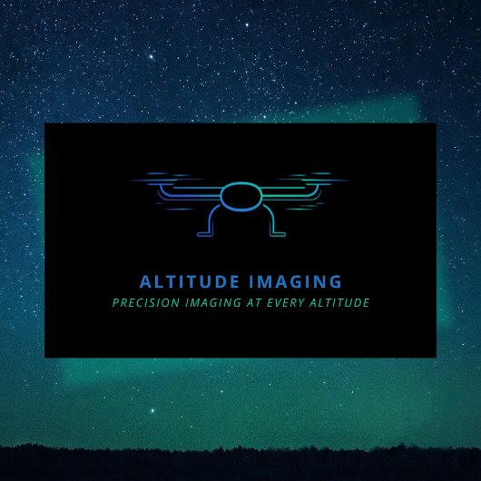 Drone Business Pilot UAV Fotografie Zwart Visitekaartje