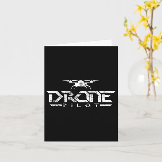 Drone Cadeau Quadcopter Kaart (Gele Bloem)