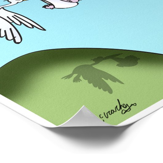 Drone Cartoon 9482 Poster (Hoek)