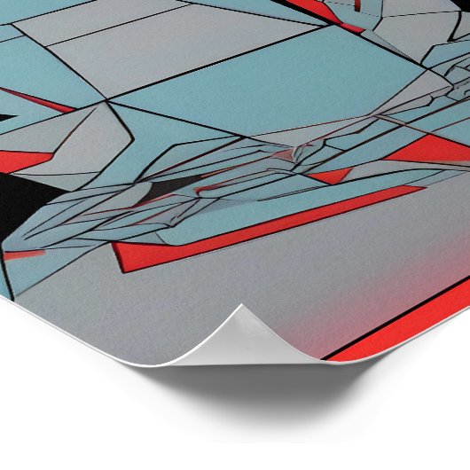 Drone City Abstract Poster (Hoek)