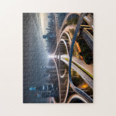 Drone City Shot 4 Fotopuzzels Internet Jigsaw Legpuzzel (Verticaal)
