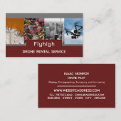 Drone Collage Banner, Drone Pilot Visitekaartje (Voorkant / Achterkant)