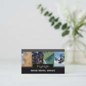 Drone Collage Banner, Drone Pilot Visitekaartje (Staand voorkant)