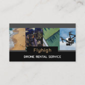 Drone Collage Banner, Drone Pilot Visitekaartje (Voorkant)