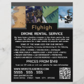 Drone Collage Banner, Drone Rental Company Flyer (Voorkant)