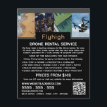 Drone Collage Banner, Drone Rental Company Flyer<br><div class="desc">Drone Collage Banner,  Drone Rental Company Adverteren flyers door de Visitekaartje winkel.</div>