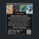Drone Collage Banner, Drone Rental Company Flyer<br><div class="desc">Drone Collage Banner,  Drone Rental Company Adverteren flyers door de Visitekaartje winkel.</div>