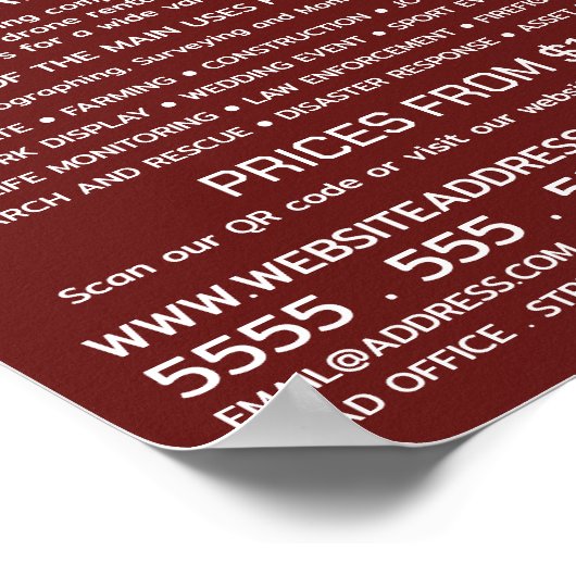 Drone Collage Banner, Drone Rental Company Poster (Hoek)