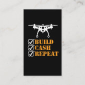 Drone Crash Hobby Build Cash Reputeren Visitekaartje (Voorkant)