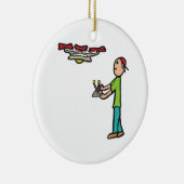 Drone Flying Keramisch Ornament (Rechts)