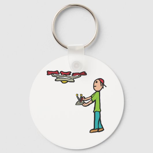 Drone Flying Sleutelhanger (Voorkant)