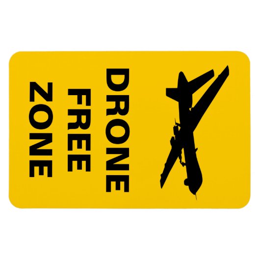 Drone Free Zone Magneet (Horizontaal)