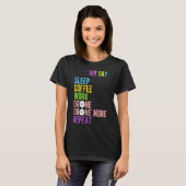 Drone Fun My Life Coffee Drink Drone T-shirt (Voorkant volledig)
