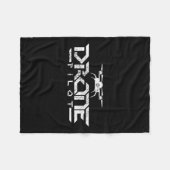 drone gift quadcopter fleece deken (Voorkant (Horizontaal))