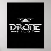 drone gift quadcopter poster (Voorkant)