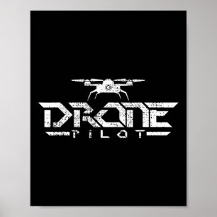 drone gift quadcopter poster