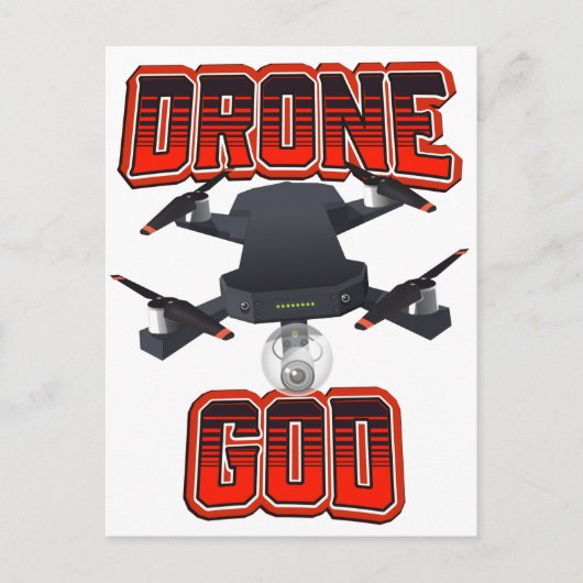 Drone God-logo Briefkaart (Voorkant)