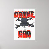 Drone God logo Canvas Afdruk (Voorkant)