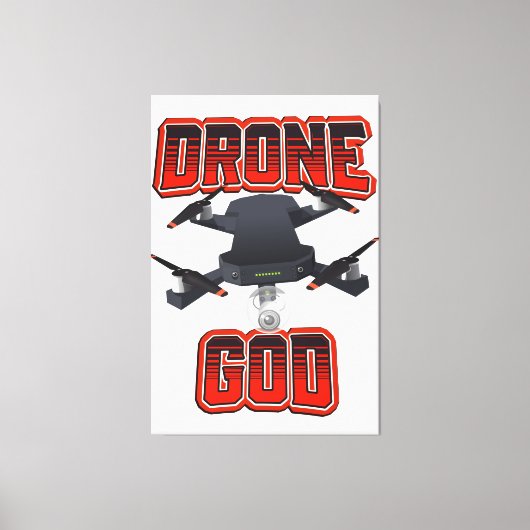 Drone God logo Canvas Afdruk (Voorkant)