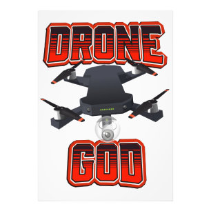 Drone God logo Foto Afdruk