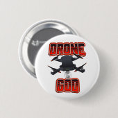 Drone God-logo Ronde Button 5,7 Cm (Voorkant /achterkant)