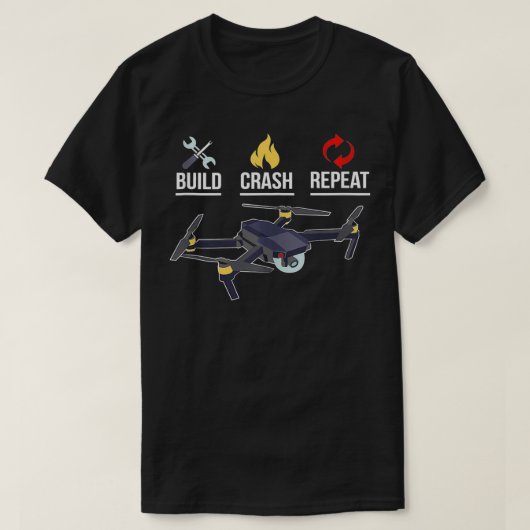 Drone Hobby Drone Flyer Drone Lovers Gifts Drone E T-shirt (Design voorkant)