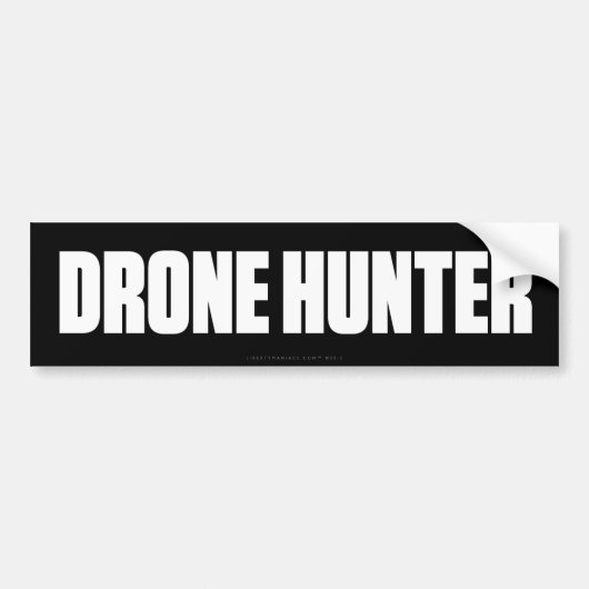 Drone Hunter Bumpersticker (Voorkant)