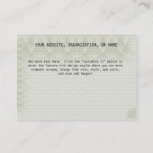 Drone Hunting Permits Visitekaartje (Achterkant)