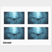 Drone in het Foggy Forest Sticker (Vel)