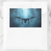 Drone in het Foggy Forest Sticker (Tas)