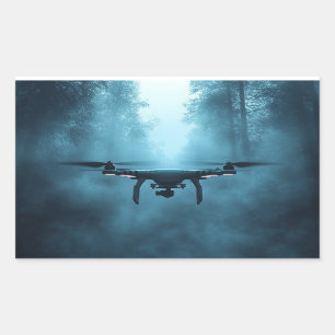 Drone in het Foggy Forest Sticker