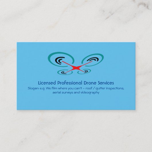 Drone Inspection and Video Service, Pilot Operator Visitekaartje (Voorkant)