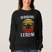 Drone Legend Quadcopter Pilot Retro  Graphi Trui (Voorkant)