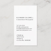 Drone Luchtfotografie Logo Visitekaartje (Achterkant)