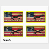 Drone me niet, bro rechthoekige sticker (Vel)