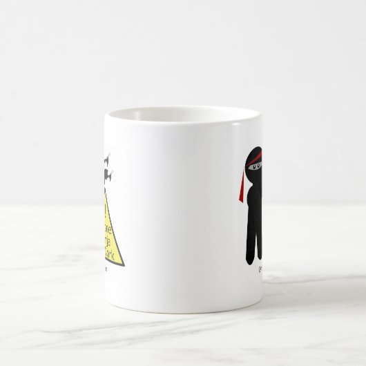 Drone Ninja op het werk Koffiemok (Center)