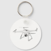 Drone on white sleutelhanger (Voorkant)