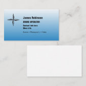 Drone Operator met symbool blauw Visitekaartje (Voorkant / Achterkant)