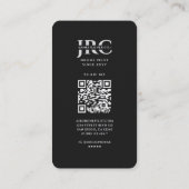 Drone Operator UAV Pilot Zwart Zilver Modern Visitekaartje (Achterkant)