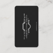 Drone Operator UAV Pilot Zwart Zilver Modern Visitekaartje (Voorkant)