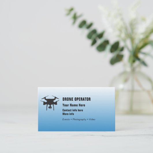 Drone-operator Visitekaartje (Staand voorkant)