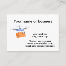 Drone pakket levering visitekaartje
