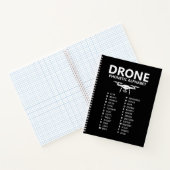 Drone Phonetic Alphabet – Black Graph Notebook Notitieboek (Binnen)