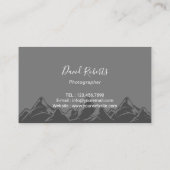 Drone Photography Skyline Aerial Fotograaf Gray Visitekaartje (Achterkant)